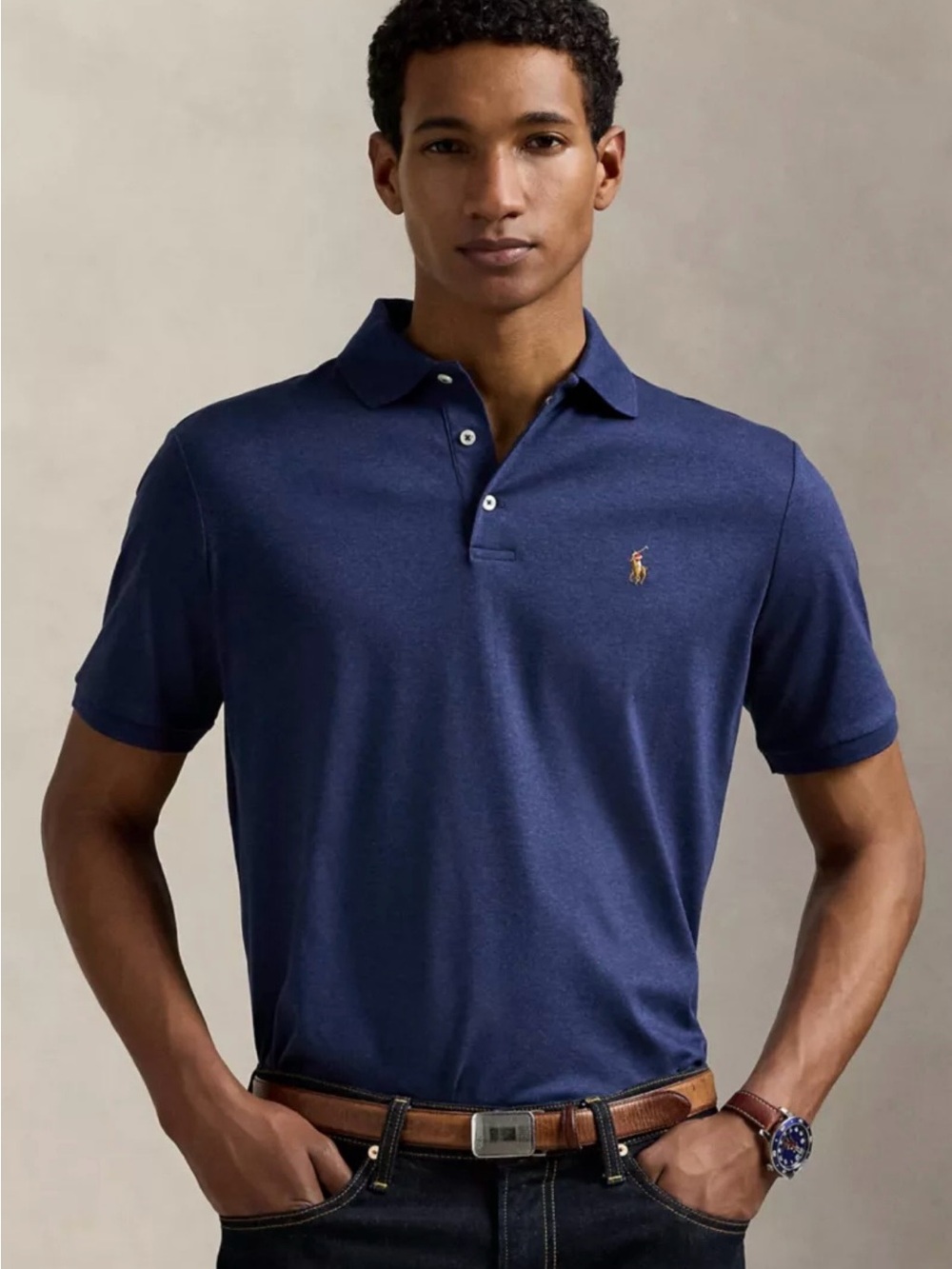 Polo by Ralph Lauren Deep Navy Short-Sleeve Polo